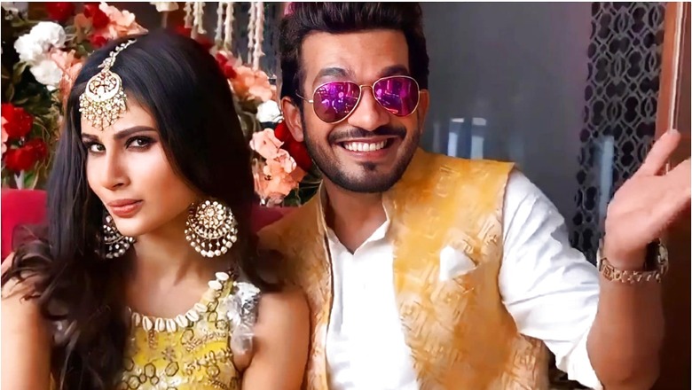 Mouni Roy Wedding Celebrations Begin, Actress Hugs Groom Suraj Nambiar Cutely at Haldi Ceremony