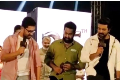 Aamir Khan Learns 'Naatu Naatu' Steps from Jr NTR and Ram Charan at RRR Promotions in Delhi