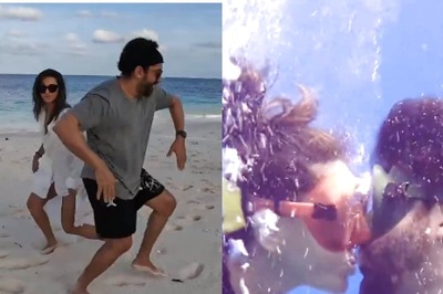 Farhan Akhtar Dances With Shibani Dandekar on Beach, Kisses Her Underwater, Watch Travel Video