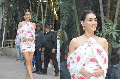 Sexy! Kriti Sanon Looks Drop Dead Gorgeous In An Off-Shoulder Mini Dress, See Hot Photos