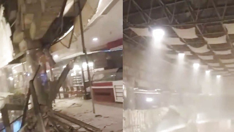 WATCH | Roof Collapses In Delhi's Ambience Mall, Debris Falls On Escalators