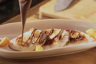Rice Pancakes and French Toast with Hazelnut Cocoa Spread Recipes by Chef Vikas Khanna