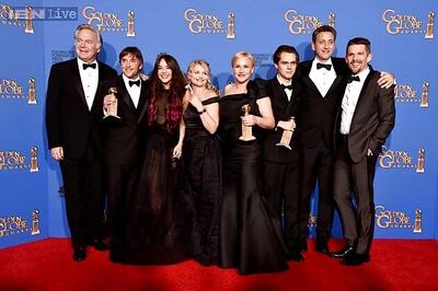 Richard Linklater's 'Boyhood' wins the Golden Globe award for Best Picture