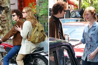 Timothée Chalamet, Elle Fanning Spotted On The Sets Of Bob Dylan's Biopic