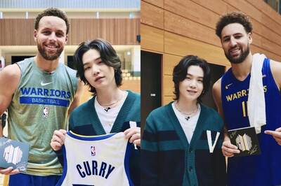 BTS: Suga Gets Special Gift From Stephen Curry, Presented Proof CDs and Even 'Refereed' At NBA Japan Games