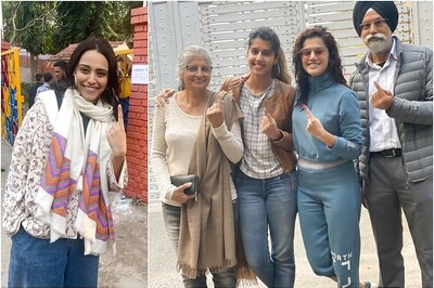 Delhi Assembly Elections 2020: Taapsee Pannu Casts Vote with Family, Swara Bhasker Flaunts Her Inked Finger