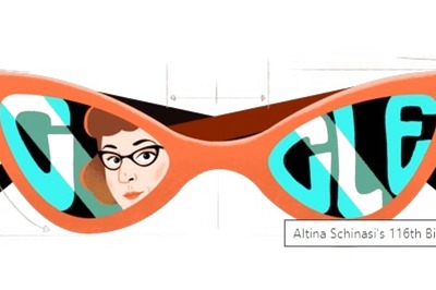 Google Doodle Celebrates Altina Schinasi, Designer of Iconic Cat-Eye Glasses