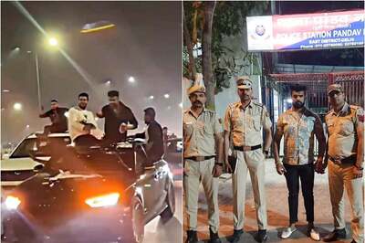 On Cam | Loud Music & Company of Friends, Delhi YouTuber Arrested For B'day Bash Atop Car Roof on Highway