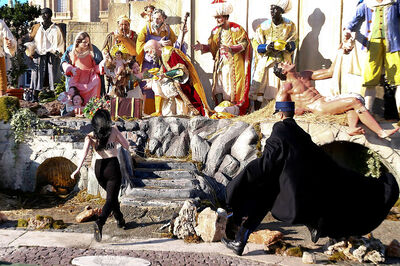 Topless Femen Activist Tries to Snatch Jesus Statue From Vatican Crib