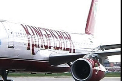 Kingfisher aircraft's emergency slide malfunctions