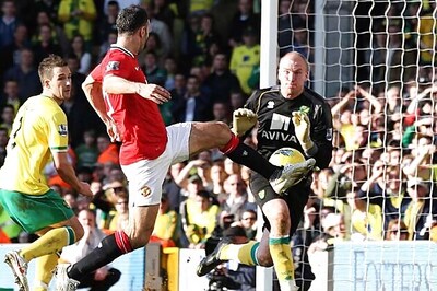 Giggs' late strike spares United's blushes