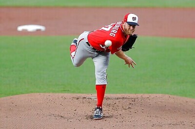 Series MVP Strasburg misses 1st start with hand nerve issue