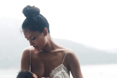 Lisa Haydon Shares Pics Breastfeeding Newborn Daughter