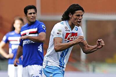 Man United to launch 50m-pound bid for Edinson Cavani