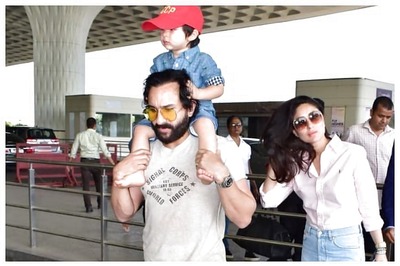 Taimur Joins Parents Saif Ali Khan and Kareena Kapoor on Jawaani Jaaneman’s Set in London