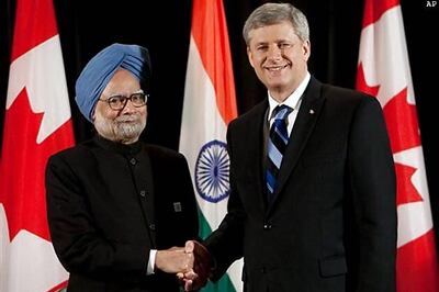 India, Canada sign civil nuclear deal