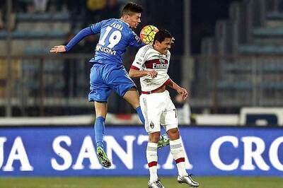 AC Milan twice lose the lead in 2-2 draw at Empoli in Serie A