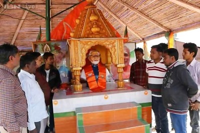 Narendra Modi's supporters in Gujarat build a temple dedicated to him