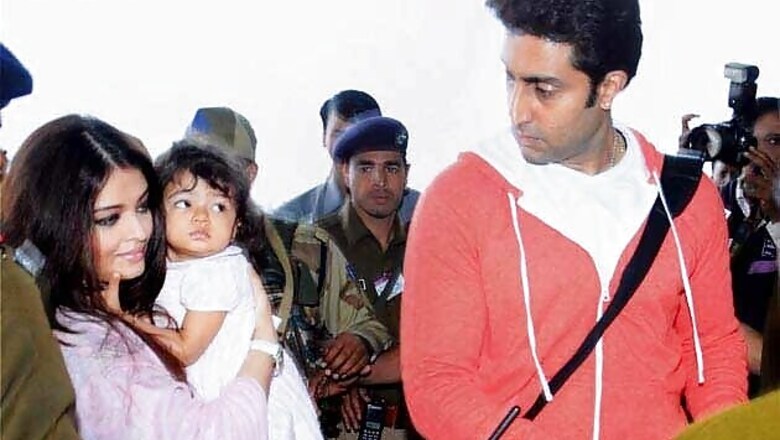 Aaradhya Bachchan learns to write her first letter on Saraswati Puja