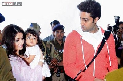 Aaradhya Bachchan learns to write her first letter on Saraswati Puja
