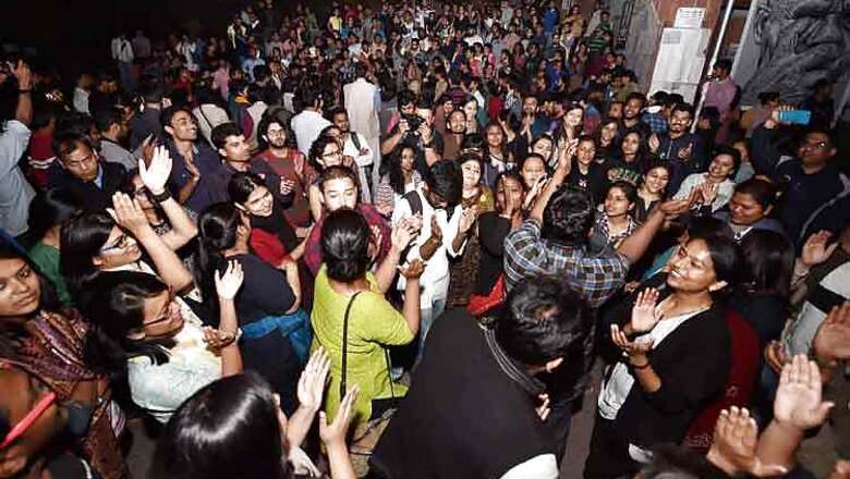 Victory march on JNU campus, all eyes on Kanhaiya's release