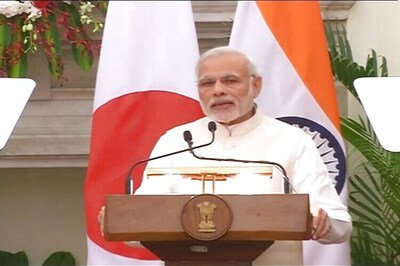 'Not just high speed trains, India wants high speed growth', says PM Modi after welcoming Abe