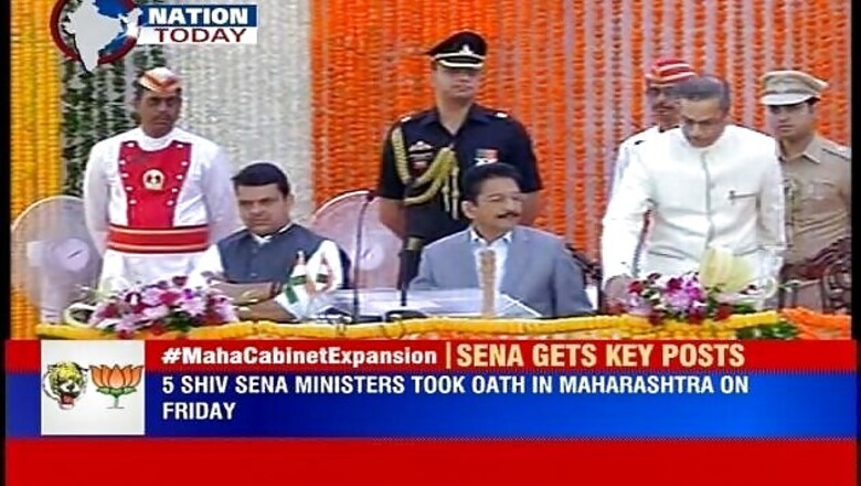 Shiv Sena gets PWD, Industries, Forest ministries in Fadnavis Cabinet