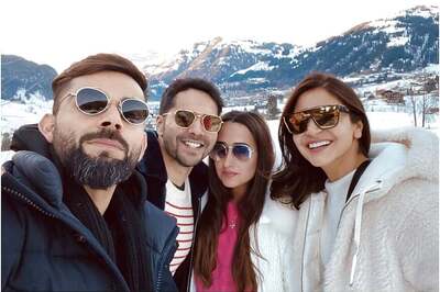 Virat Kohli, Anushka Sharma Bump into Varun Dhawan, Natasha Dalal in Switzerland, See Pics