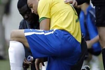 Ronaldo limps off midway through win