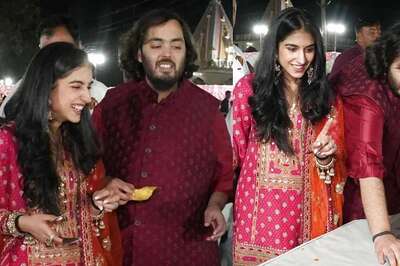 Radhika Merchant Looks Gorgeous in Sabyasachi's Red Sharara Suit at 'Anna Seva' Function