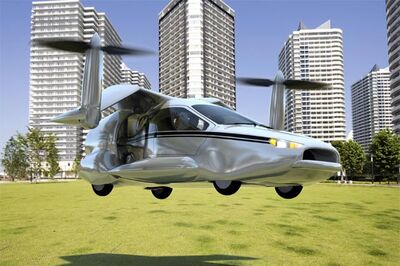 Watch: A four-seater flying car