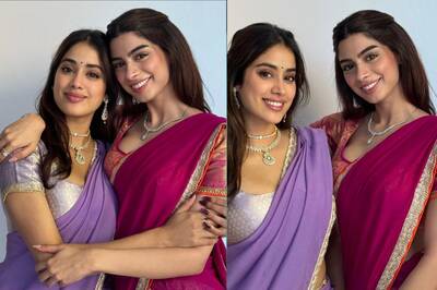 Janhvi And Khushi Kapoor Redefined Diwali Fashion In Understated Half Sarees