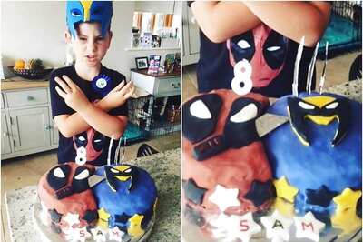 Hugh Jackman Stokes Feud with Ryan Reynolds with Deadpool-Wolverine Cake