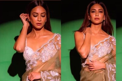 Kriti Kharbanda Is 'Diwali Ready' In Greyish-green Manish Malhotra Saree