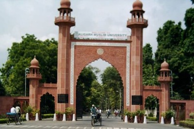 Aligarh Muslim University students take out march against Israeli offensive on Gaza