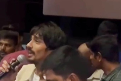 Actor Siddharth Watches His Film Chithha With Fans In A Tirupur Theatre