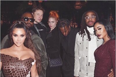 Kim Kardashian Parties with Travis Scott, Rapper Quavo, Grimes and Elon Musk on Christmas