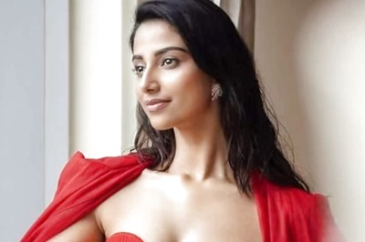 Actress Meenakshii Chaudhary Dons This Gorgeous Red-tube Dress For SIIMA Awards