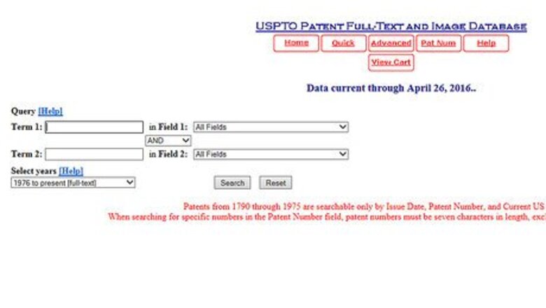 How to Look Up Patent Numbers