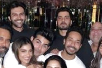 Kartik Aaryan, Nushrratt and Sunny Have Gala Time At Pyaar Ka Punchnama 2 Party; See Pics