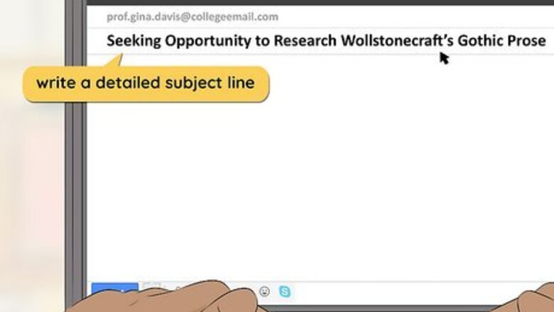 How to Email a Professor About Research