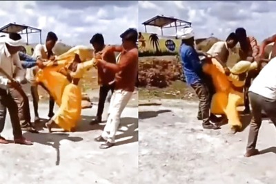 MP: One Held After Viral Video Shows Woman Assaulted Publicly in Dhar As Bystanders Film Act