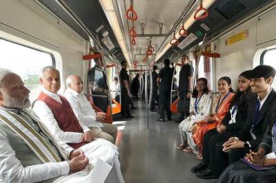 PM Modi Flags Off Ahmedabad-Gandhinagar Metro Phase-II, Takes Rail Ride