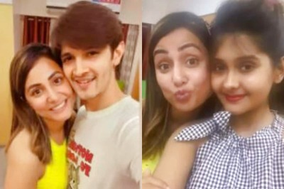 Hina Khan Meets 'Yeh Rishta Kya Kehlata Hai' Co-stars Rohan Mehra and Kanchi Singh, See Pics