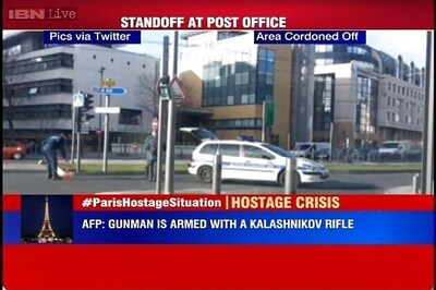 Three people taken hostage by an armed gunman in a post office in Colombes near Paris