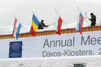 India Toast of Town at Davos, From Billboards to Platters