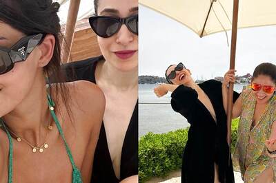 Sexy! Ananya Panday Slips Into A Green Bikini, Poses With Karisma Kapoor On Ibiza Vacation; Photos
