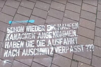 Man Paints Hate Tweets in Germany Twitter Office