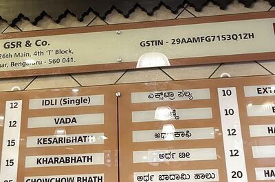 'Idli At Rs 10, Dosa At Rs 20': Bengaluru Restaurant's Affordable Prices Have Internet In Shock
