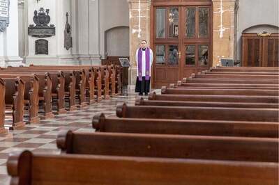 Portuguese Priest Takes Out Easter Roadshow in a Convertible Smart Car, Addresses People Using Microphone